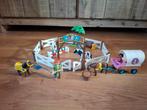 Playmobil paarden wei met pony kar en veel accessoires, Ophalen of Verzenden, Zo goed als nieuw