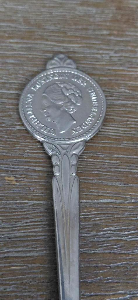 Wilhelmina Lepeltje - Herdenkingslepel 1929, Verzamelen, Koninklijk Huis en Royalty, Gebruikt, Verzenden