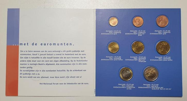 2x introductieset met euromunten 2002, Postzegels en Munten, Munten | Nederland, Setje, Overige waardes, Koningin Beatrix, Ophalen of Verzenden