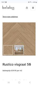 Belakos Visgraat Rustico 50 PVC - 18 m2, Ophalen, Bruin, Overige typen, Nieuw