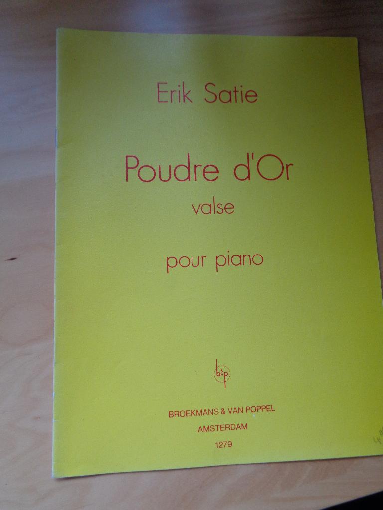 Poudre d’Or – wals – Erik Satie – Piano, Muziek en Instrumenten, Bladmuziek, Gebruikt, Klassiek, Ophalen of Verzenden, Artiest of Componist