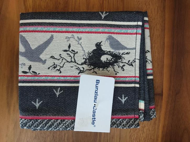Theedoek Vogel Zwart Bunzlau Castle, Huis en Inrichting, Keuken | Textiel, Nieuw, Theedoek of Handdoek, Zwart, Ophalen of Verzenden