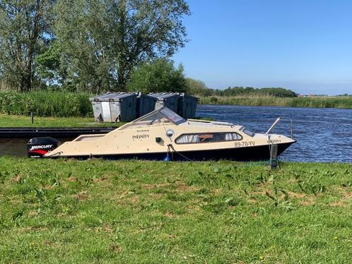 Shetland 570, 75 PK 4 takt, Watersport en Boten, Motorboten en Motorjachten, Gebruikt, Polyester, Tot 6 meter, Benzine, Buitenboordmotor
