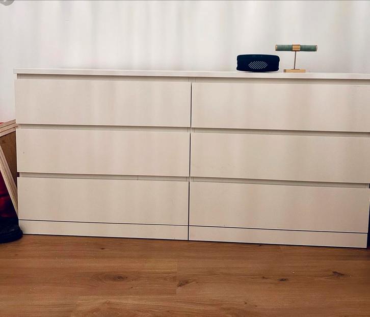 IKEA Malm ladekast - 6 lades, Huis en Inrichting, Kasten | Dressoirs, Gebruikt, 100 tot 150 cm, 25 tot 50 cm, Met lade(s), Overige materialen