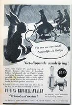 13 vintage advertenties reclames Philips fiets dynamo 49-56, Verzamelen, Merken en Reclamevoorwerpen, Ophalen