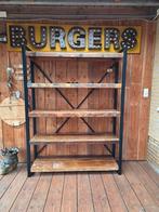 Benoa Industriële Mango Houten wandkast, Huis en Inrichting, Ophalen of Verzenden, Zo goed als nieuw, 25 tot 50 cm, 150 tot 200 cm