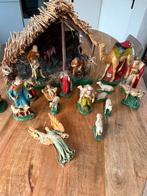 Vintage Kerstgroep met stal!, Antiek en Kunst, Ophalen