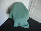 Aangeboden: 1x echte vintage wollen deken, groen 195x165, Ophalen, Gebruikt