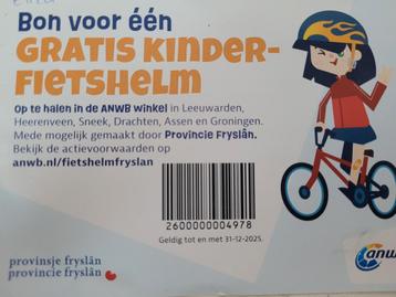 Bon voor een gratis fietshelm kinderen beschikbaar voor biedingen