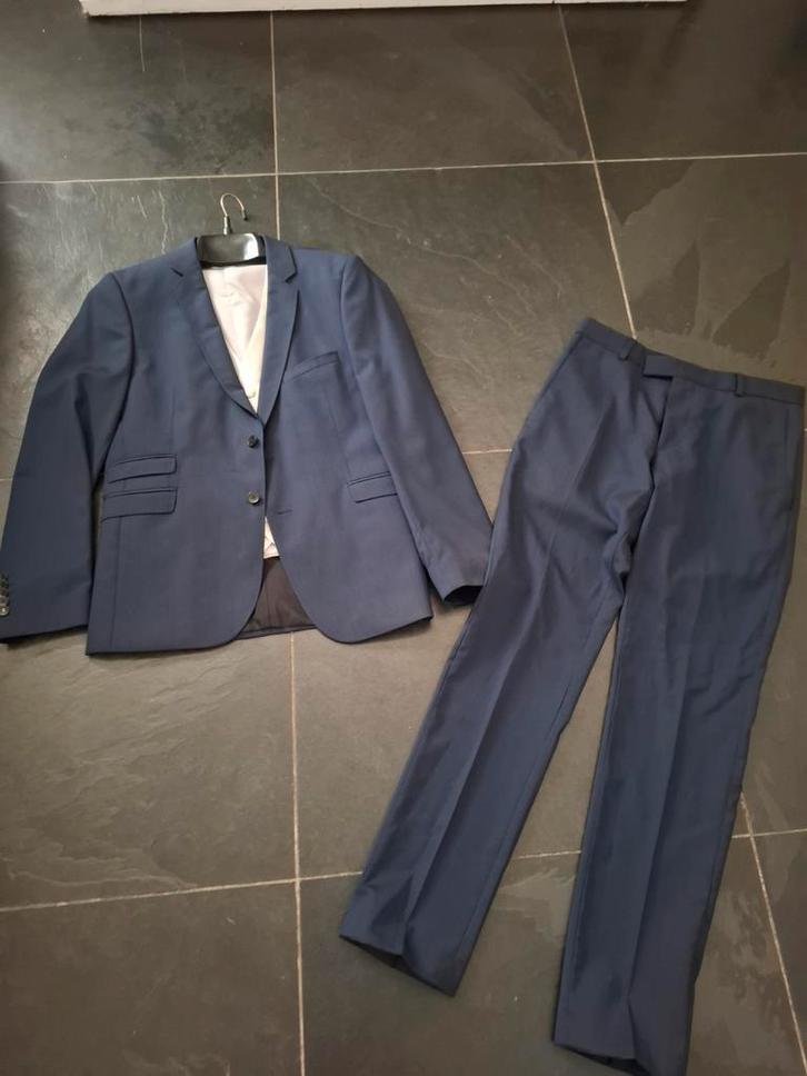 Strellson Trouwpak Maat 46, Kleding | Heren, Kostuums en Colberts, Zo goed als nieuw, Maat 46 (S) of kleiner, Blauw, Ophalen of Verzenden