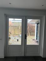 Houten kozijn met draaideur, Gebruikt, 80 tot 100 cm, Ophalen of Verzenden, Buitendeur