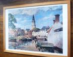 Mooi stadsgezicht van Groningen, Antiek en Kunst, Kunst | Litho's en Zeefdrukken, Ophalen of Verzenden