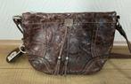 Fossil bruine leren tas, Verzenden, Zo goed als nieuw, Bruin, Schoudertasje