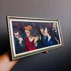 Vintage Schilderij Tegel Tweeluik Kunstenaar Onbekend Laval?, Ophalen of Verzenden