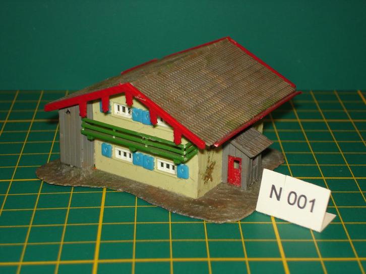 Diverse huisjes voor N spoor, Hobby en Vrije tijd, Modeltreinen | N-Spoor, Gebruikt, Brug, Tunnel of Gebouw, Gelijkstroom of Wisselstroom