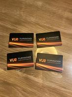 4 vue bioscoopkaartjes, Tickets en Kaartjes, Drie personen of meer, Niet van toepassing, Vrijkaartje alle films