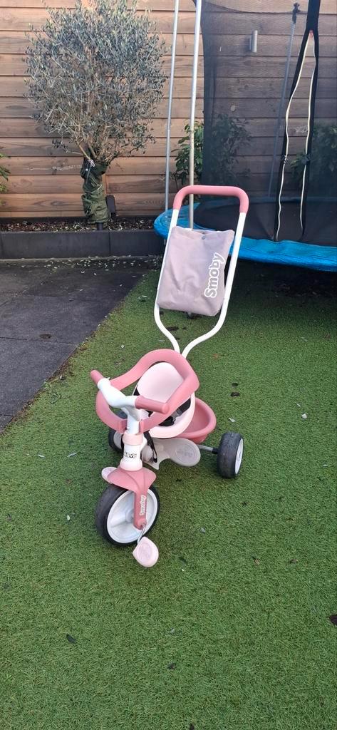 Smoby (duw)driewieler, Kinderen en Baby's, Speelgoed | Buiten | Voertuigen en Loopfietsen, Ophalen