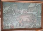 Anton Pieck in lijst van Hendrik de Laat, Antiek en Kunst, Kunst | Tekeningen en Foto's, Ophalen of Verzenden