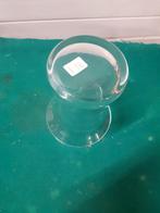 trompetvaas van dik glas rond, Huis en Inrichting, Woonaccessoires | Vazen, Ophalen of Verzenden, 'T Olde Gre-j, Info@toldegrej.nl