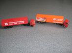 2x miniatuur vrachtwagen schaal 1:87, Hobby en Vrije tijd, Modelauto's | 1:87, Ophalen, Zo goed als nieuw, Bus of Vrachtwagen