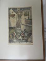 ingekleurde ets, Ophalen