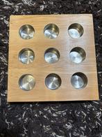 Waxinelichtjes Houder Hout 9 Lichtjes, Ophalen, Gebruikt