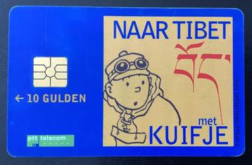 Telefoonkaart Met Kuifje naar Tibet PTT Telecom 10 gulden beschikbaar voor biedingen