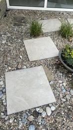 3 keramische tegels beige 60x60x2, Keramiek, Nieuw, Gecoat, Terrastegels