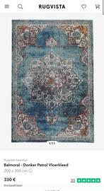 Vloerkleed Balmoral Blauw Petrol, Huis en Inrichting, Stoffering | Tapijten en Kleden, Ophalen, Blauw, 200 cm of meer, Zo goed als nieuw