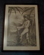Prent in lijst Behouden thuiskomst uit Indonesië Oisterwijk, Verzenden, Landmacht, Nederland, Foto of Poster