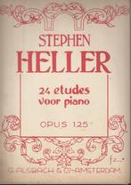 Bo820 bladmuziek stephen heller 24 etudes voor piano, Muziek en Instrumenten, Piano, Gebruikt, Ophalen of Verzenden