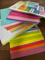 Set diverse kleuren knutsel teken papier scrapbook neon, Ophalen, Zo goed als nieuw, Papier of Karton, Overige merken