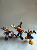Disney Donald Duck Katrien en Goofy poppetje pvc, Ophalen, Goofy of Pluto, Zo goed als nieuw, Beeldje of Figuurtje