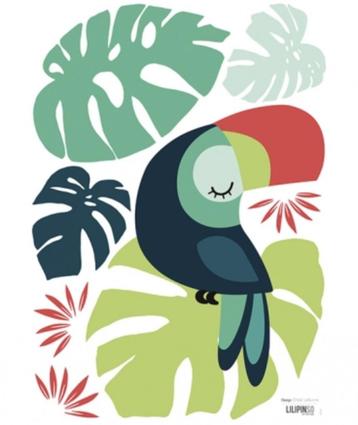 Muursticker Wandsticker Wanddecoratie Toekan Lilipinso beschikbaar voor biedingen