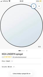 Mooie IKEA spiegel LINDBYN 80cm, Huis en Inrichting, Woonaccessoires | Spiegels, Ophalen, Zo goed als nieuw, 75 tot 100 cm, Minder dan 100 cm
