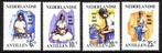 Antillen 1966 376/379 Kind, Postfris, Postzegels en Munten, Postzegels | Nederlandse Antillen en Aruba, Ophalen of Verzenden, Postfris
