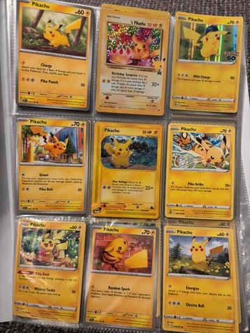 40+ Pikachu kaarten beschikbaar voor biedingen
