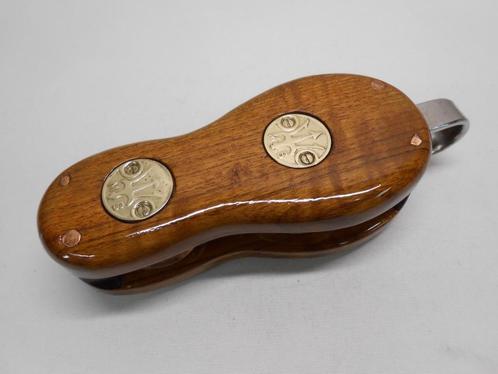 Houten Vioolblok / Katrol, Merriman Brothers, 8 - 10 mm lijn, Watersport en Boten, Accessoires en Onderhoud, Nieuw, Lijn of Blok