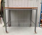 Audiotafel voor platenspeler - vintage retro tafel bijzet LP, Gebruikt, 55 tot 75 cm, Onbekend, Onbekend