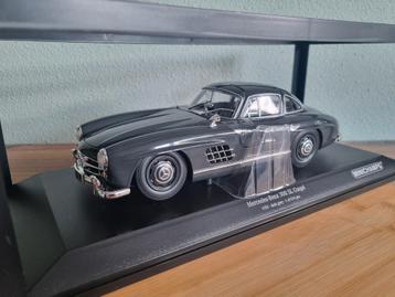 Minichamps Mercedes 300SL W198 1955 Darkgrey 1:18 beschikbaar voor biedingen