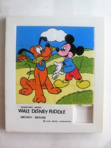 Mickey Mouse Schuifpuzzel Puzzel Walt Disney Riddle Pluto beschikbaar voor biedingen