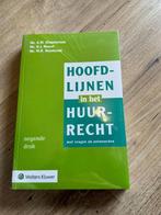Hoofdlijnen in het Huurrecht, Boeken, Ophalen of Verzenden, Beta, Zo goed als nieuw, HBO