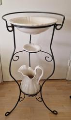 Vintage, wastafel op gietijzeren voet, Antiek en Kunst, Ophalen