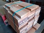 Brugdekdeel afzaagstukken Azobe 4x23.5 en 4x25 cm - 28 stuks, Ophalen of Verzenden, Minder dan 180 cm, Planken, Hardhout