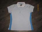 Adidas Climacool blauw wit gestreepte polo maat M, Maat 38/40 (M), Ophalen of Verzenden, Racketsport, Gedragen