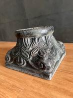 Zware poer / ornament / kandelaar, Huis en Inrichting, Woonaccessoires | Kandelaars en Kaarsen, Ophalen, Overige materialen, Zwart