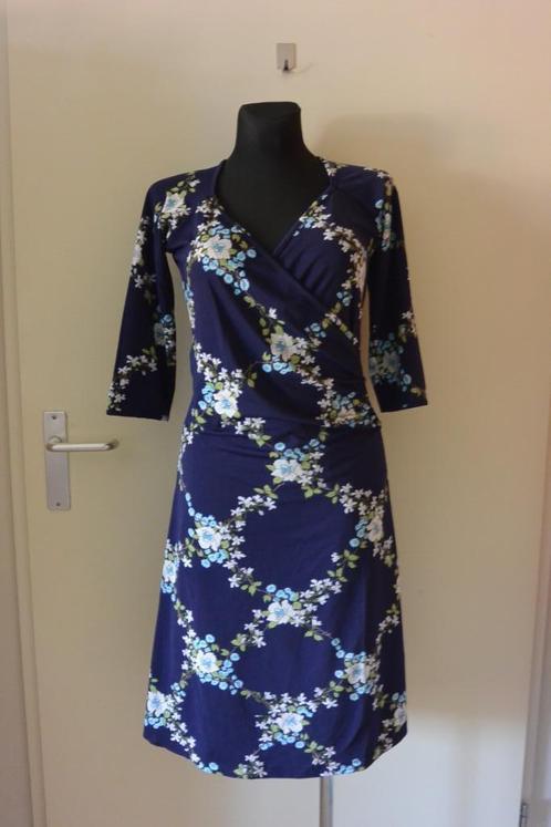 King Louie jurk M donker blauw zga nieuw, Kleding | Dames, Jurken, Zo goed als nieuw, Maat 38/40 (M), Blauw, Knielengte, Ophalen of Verzenden