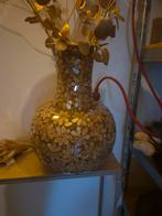 Luxe Gouden Mozaïek Vaas - 36cm, Antiek en Kunst, Ophalen of Verzenden