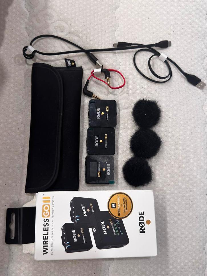 RØDE Wireless GO II - Zo goed als nieuw!, Muziek en Instrumenten, Microfoons, Zo goed als nieuw, Overige typen, Draadloos, Ophalen of Verzenden
