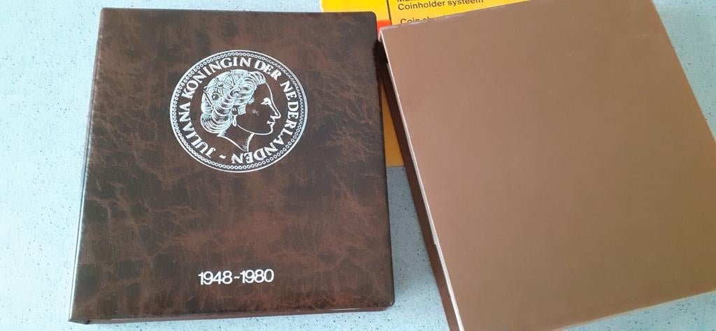 Juliana Munten Album 1948-1980 zonder de zilveren munten., Ophalen, Koningin Juliana, Overige waardes, Losse munt
